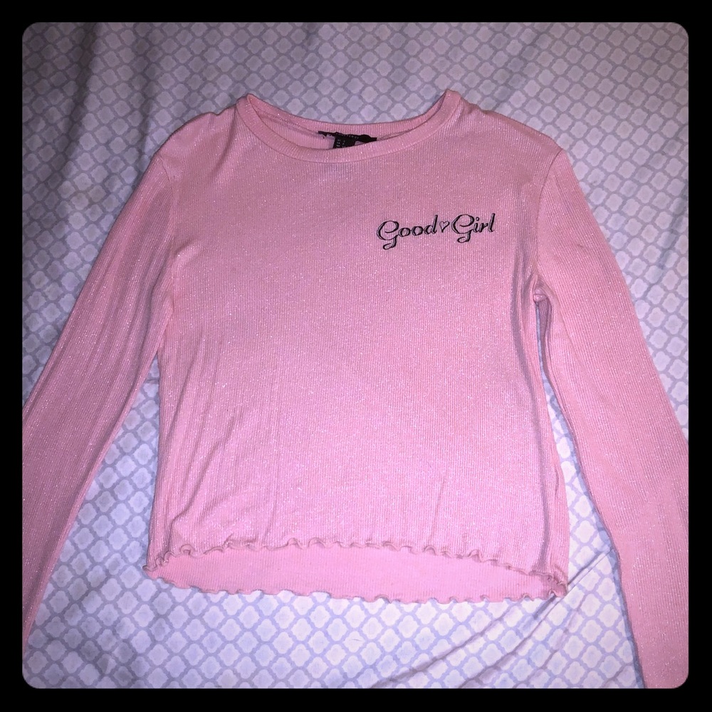 Pink Glittery Long Sleeve